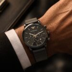 Emporio Armani Slim Black Chronograph