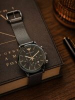 Emporio Armani Slim Black Chronograph - Image 3