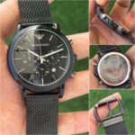 Emporio Armani Slim Black Chronograph - Image 4