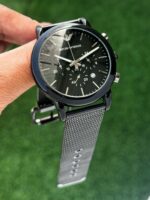 Emporio Armani Slim Black Chronograph - Image 5