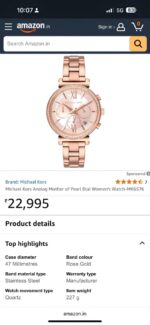 Michael Kors Sofie 38mm Rose Gold Quartz - Image 3
