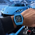 Hublot Skeleton Black Blue Dial - Image 4