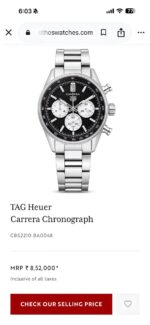Tag Heuer Carrera Black Panda Dial Chronograph - Image 3