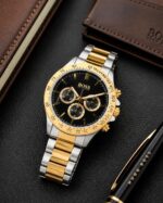 Hugo Boss Chronograph Black Dial Two-Tone Quartz - Image 3