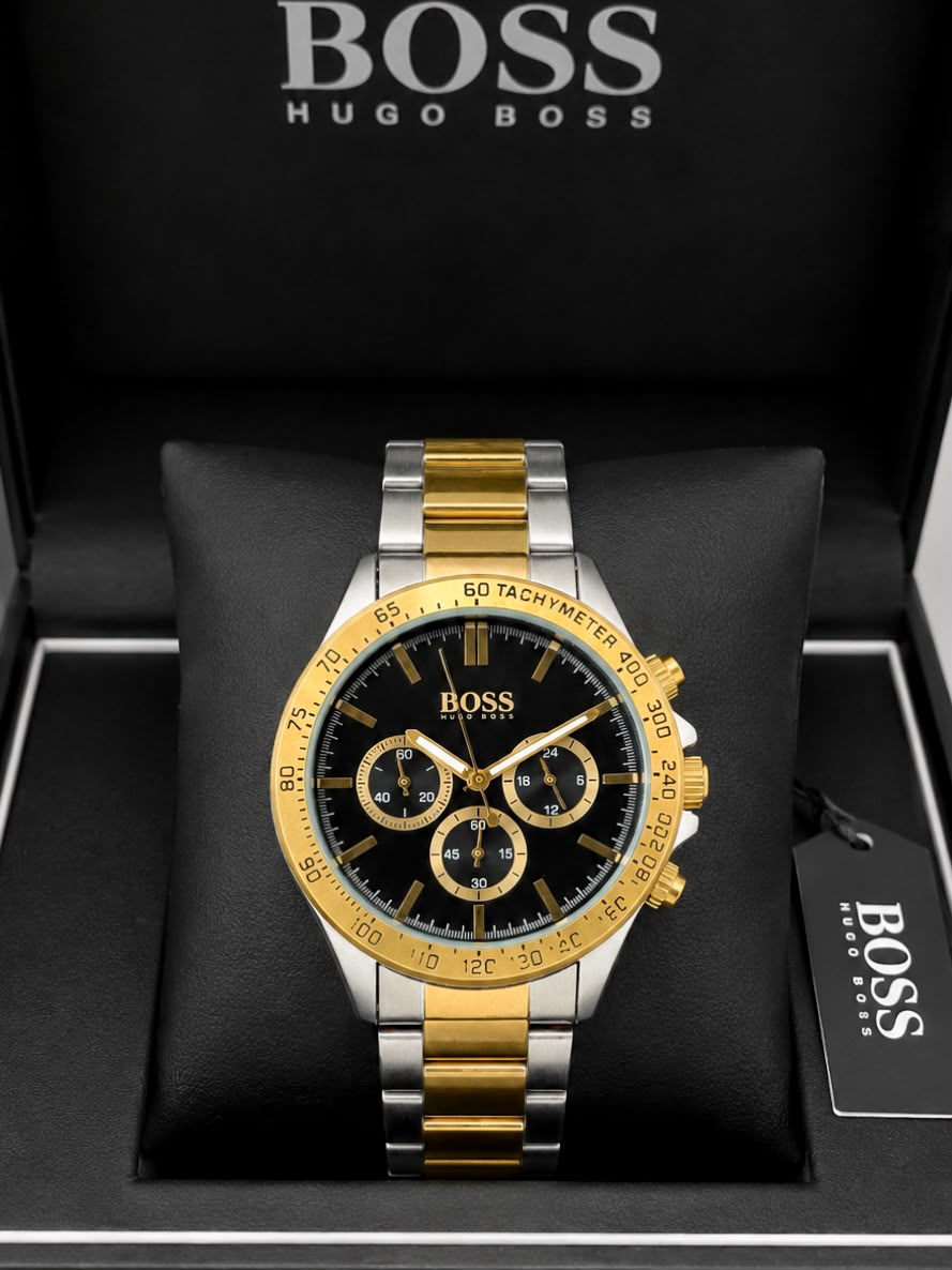WhatsApp Image 2026-07-30 at 3.16.51 PM Hugo Boss Chronograph Black Dial Two-Tone Quartz - Image 1