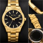 Armani Exchange Gold Black Dial - Image 4