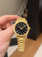 Armani Exchange Gold Black Dial - Image 5