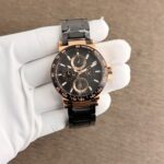 Guess Rose Gold Black Dial Chronograph