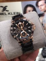 Guess Rose Gold Black Dial Chronograph - Image 2
