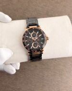 Guess Rose Gold Black Dial Chronograph - Image 4
