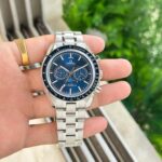 Omega Speedmaster Moonphase Chronograph Blue Dial - Image 2