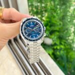 Omega Speedmaster Moonphase Chronograph Blue Dial - Image 3