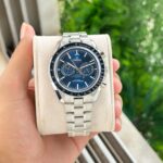 Omega Speedmaster Moonphase Chronograph Blue Dial