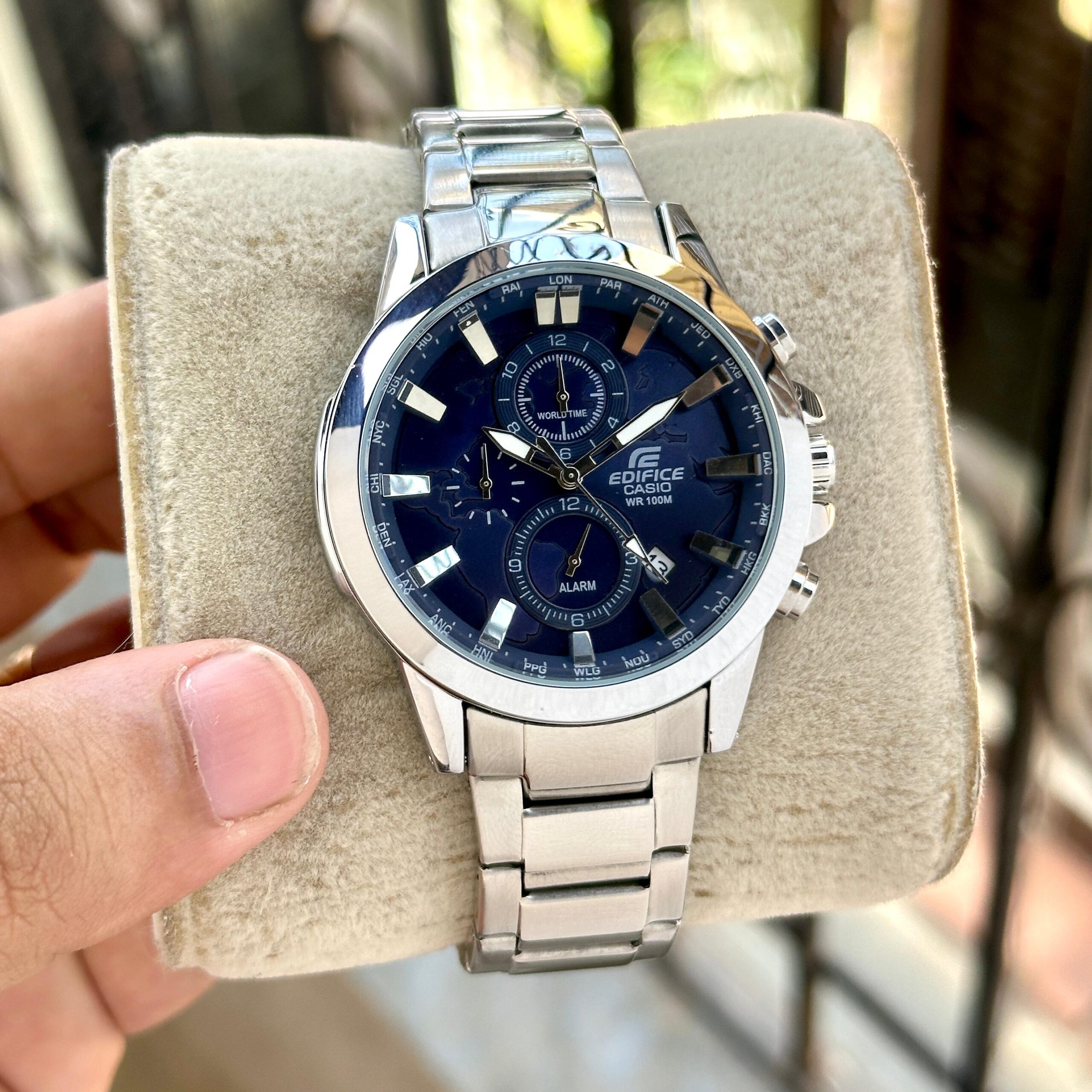 WhatsApp Image 2026-07-30 at 3.30.08 PM (2) Edifice Casio World Map 43mm Chronograph - Image 1