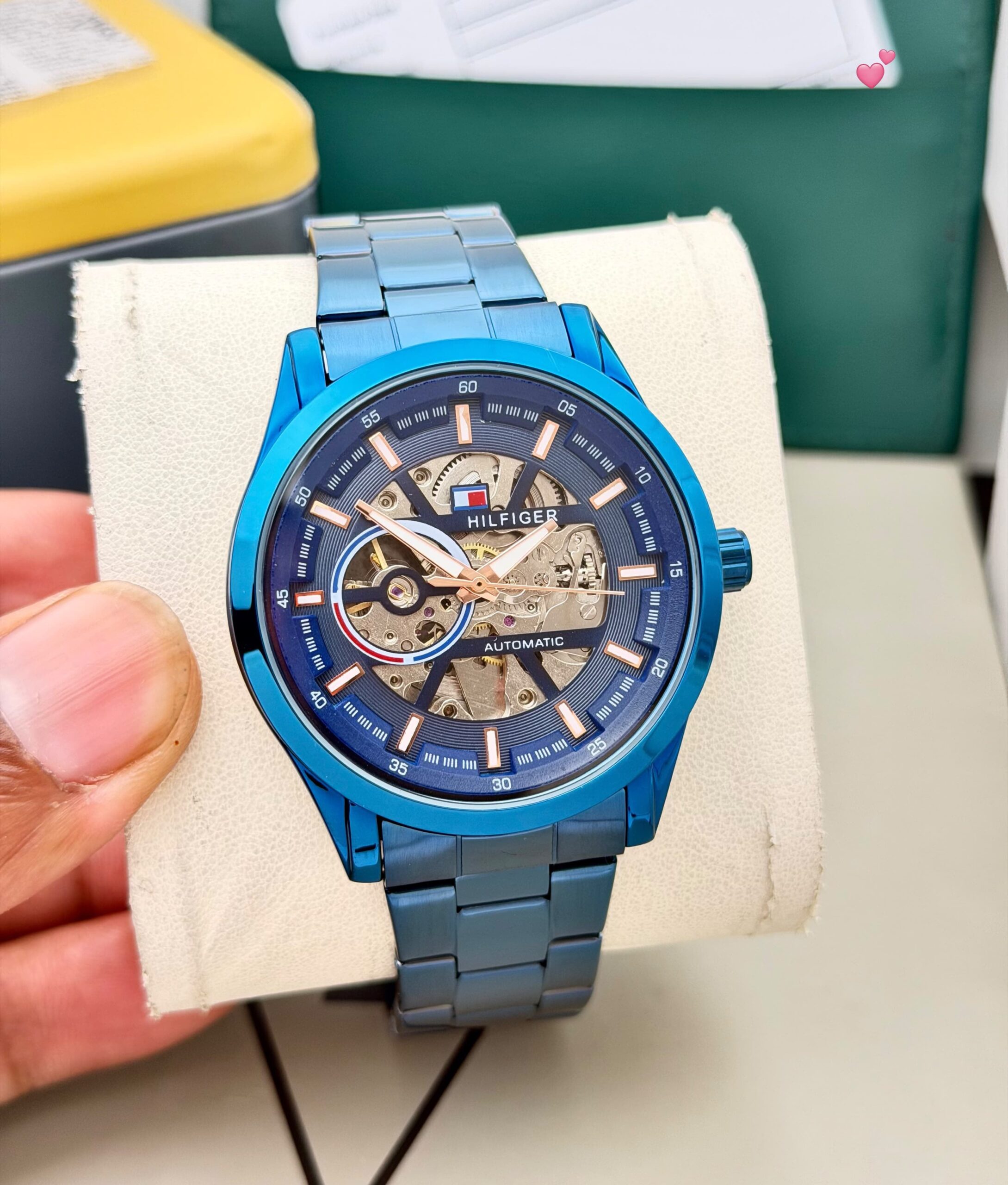 WhatsApp Image 2026-07-30 at 3.30.37 PM Tommy Hilfiger Blue Skeleton Automatic - Image 1