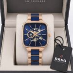 Rado True Square Skeleton Automatic Blue Edition