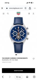 Tag Heuer Blue Dial Chronograph - Image 2