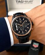 Tag Heuer Carrera Chronograph Black Brushed Dial - Image 2