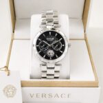 Versace Signature Black Textured Dial