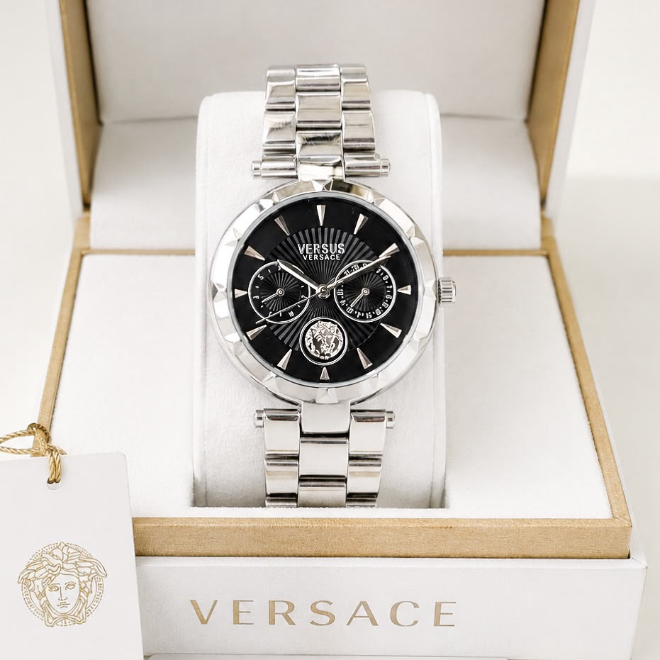 WhatsApp Image 2026-08-03 at 11.54.46 AM Versace Signature Black Textured Dial - Image 1