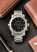 Montblanc Chronograph Black Textured Dial - Image 3