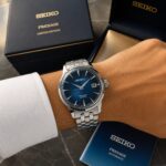 Seiko Presage Automatic Blue Sunburst Dial - Image 4