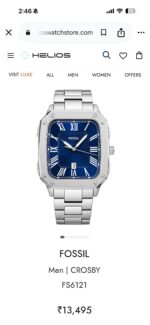 Fossil Square Classic Blue Dial - Image 2