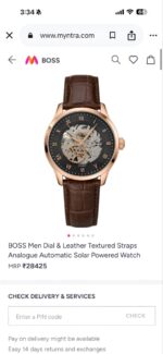 Boss Automatic Black Textured Dial Skeleton - Image 2