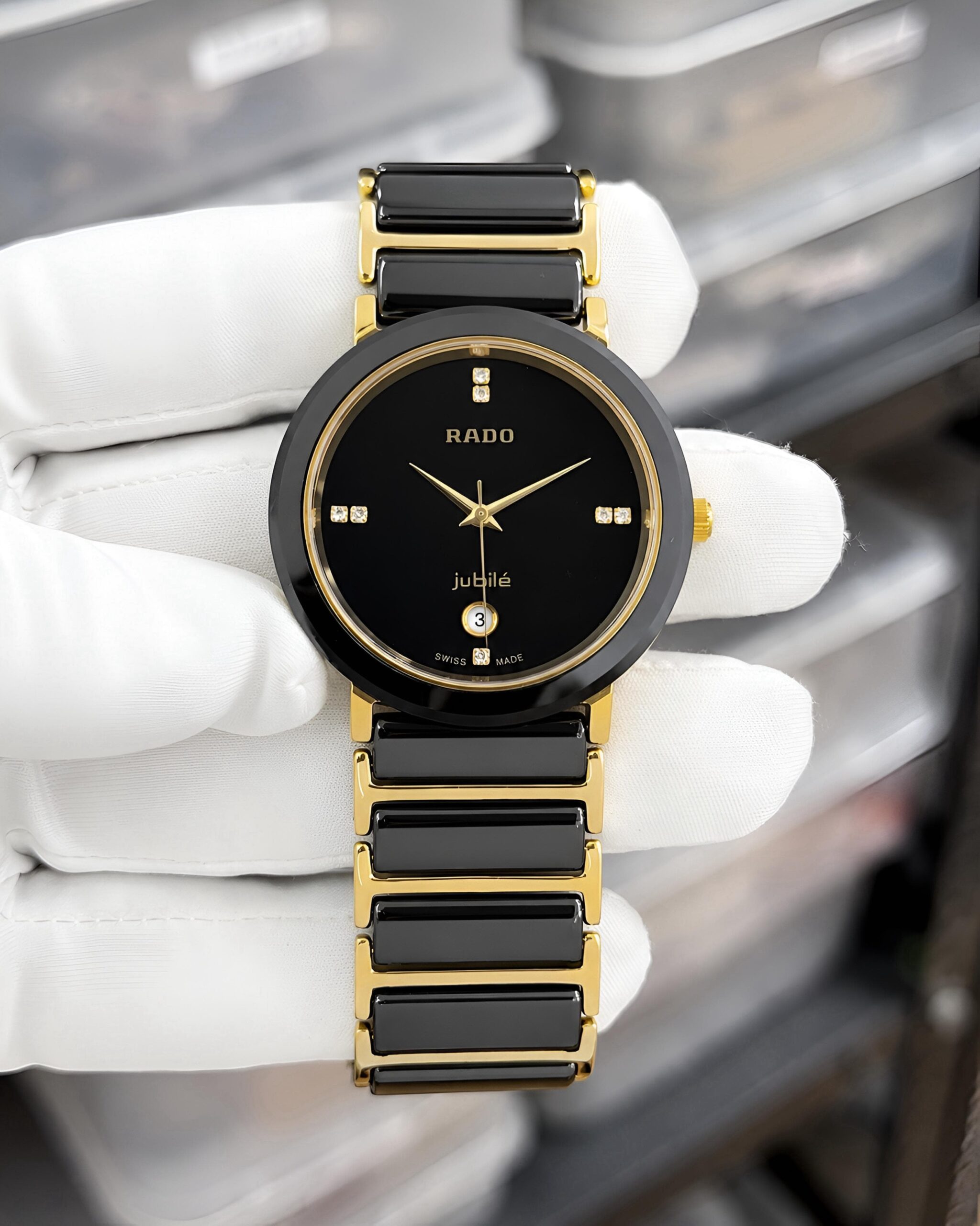 WhatsApp Image 2026-08-03 at 11.59.10 AM (1) Rado Black Ceramic Gold Edition - Image 1