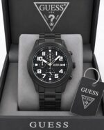 Guess Black Sunray Dial Chronograph - Image 3