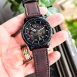 Tommy Hilfiger Modern Automatic Black Skeleton Dial