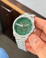 Armani Exchange Automatic Green Skeleton Dial - Image 5