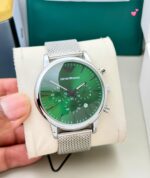 Emporio Armani Aviator Green Dial Chronograph