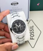 Fossil Digital Silver Black Dial - Image 2