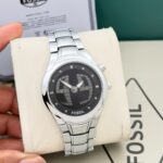 Fossil Digital Silver Black Dial