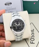 Fossil Digital Silver Black Dial
