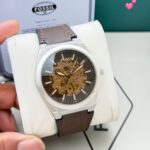 Fossil Automatic Brown White Dial