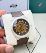 Fossil Automatic Brown White Dial