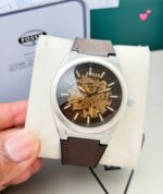 Fossil Automatic Brown White Dial - Image 5