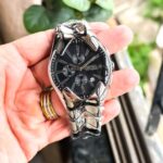 Diesel Silver Black Tone Chronograph