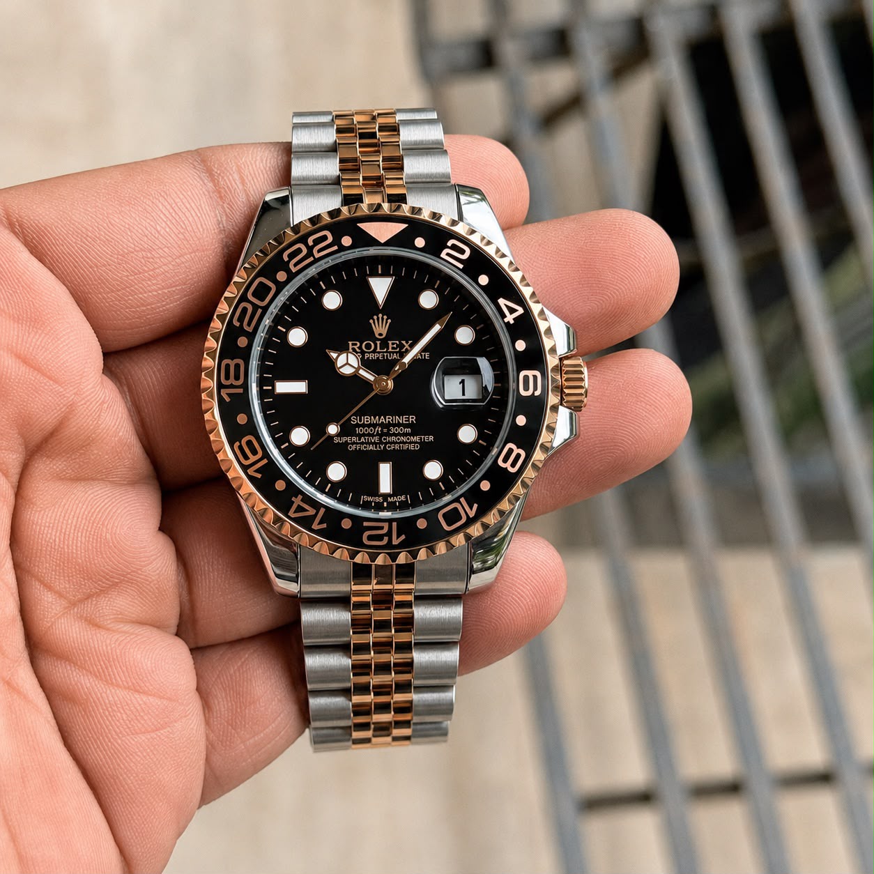 WhatsApp Image 2026-08-03 at 12.27.20 PM Rolex GMT Master II Black Dial Quartz - Image 1