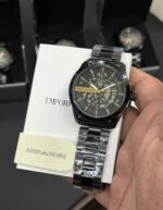 Armani Exchange Modern Automatic Black Skeleton - Image 3