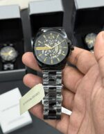 Armani Exchange Modern Automatic Black Skeleton - Image 2