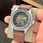 Fossil Automatic Grey Skeleton Dial