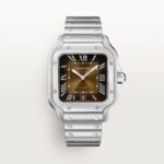 Cartier Santos De Silver Brown Dial Automatic