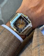 Cartier Santos De Silver Brown Dial Automatic - Image 3
