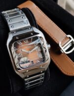 Cartier Santos De Silver Brown Dial Automatic - Image 4