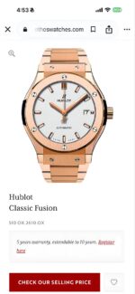 Hublot Classic Automatic White Dial - Image 2