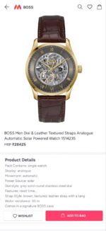 Boss Automatic Black Textured Skeleton Dial - Image 3
