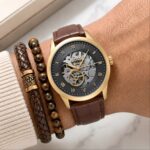 Boss Automatic Black Textured Skeleton Dial - Image 5